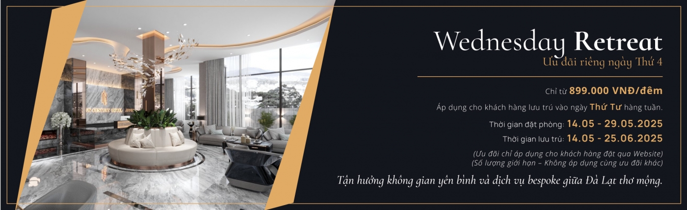Wednesday Retreat – Ưu Đãi Riêng Ngày Thứ 4